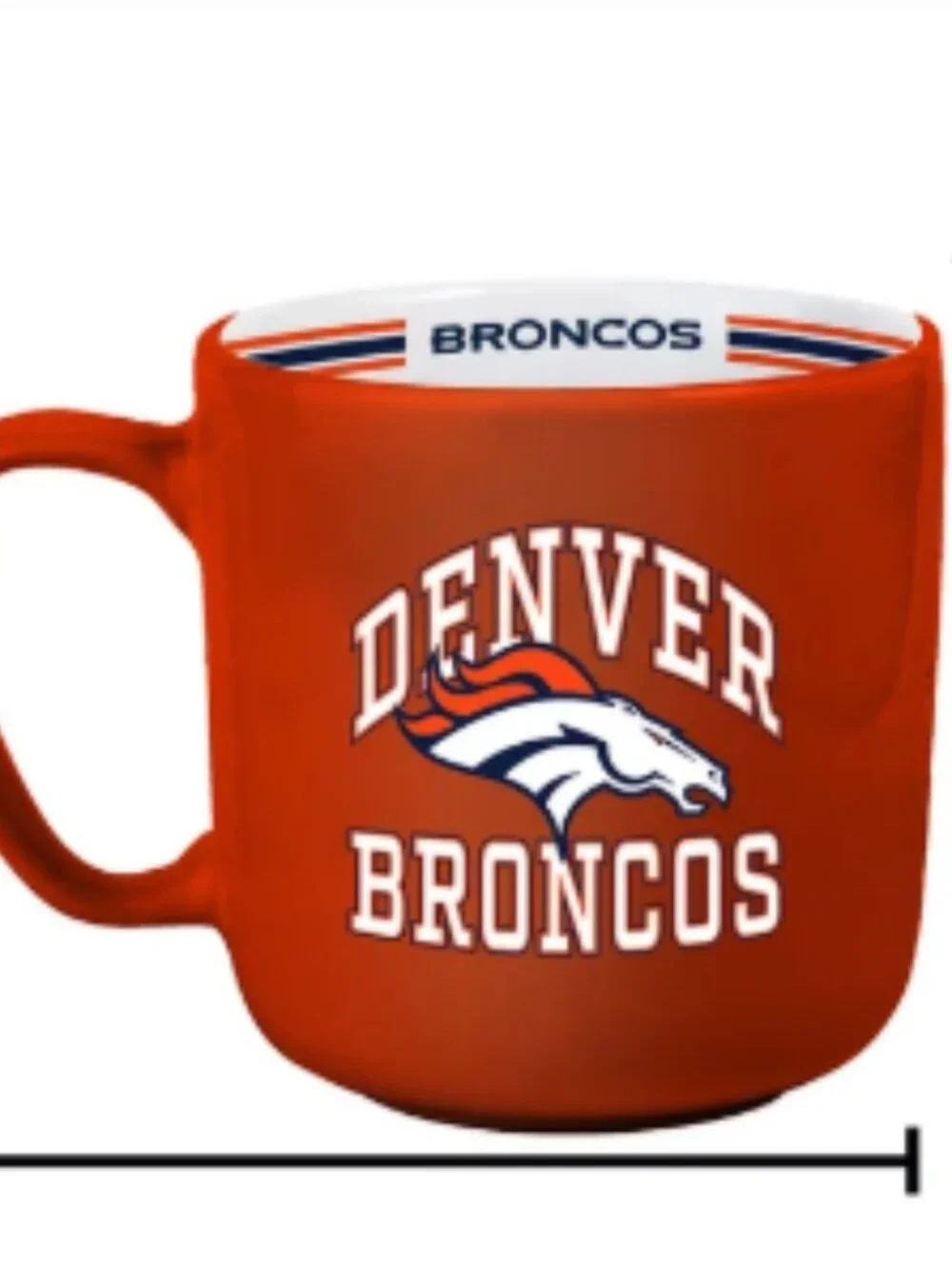 DENVER BRONCOS Striped Mug